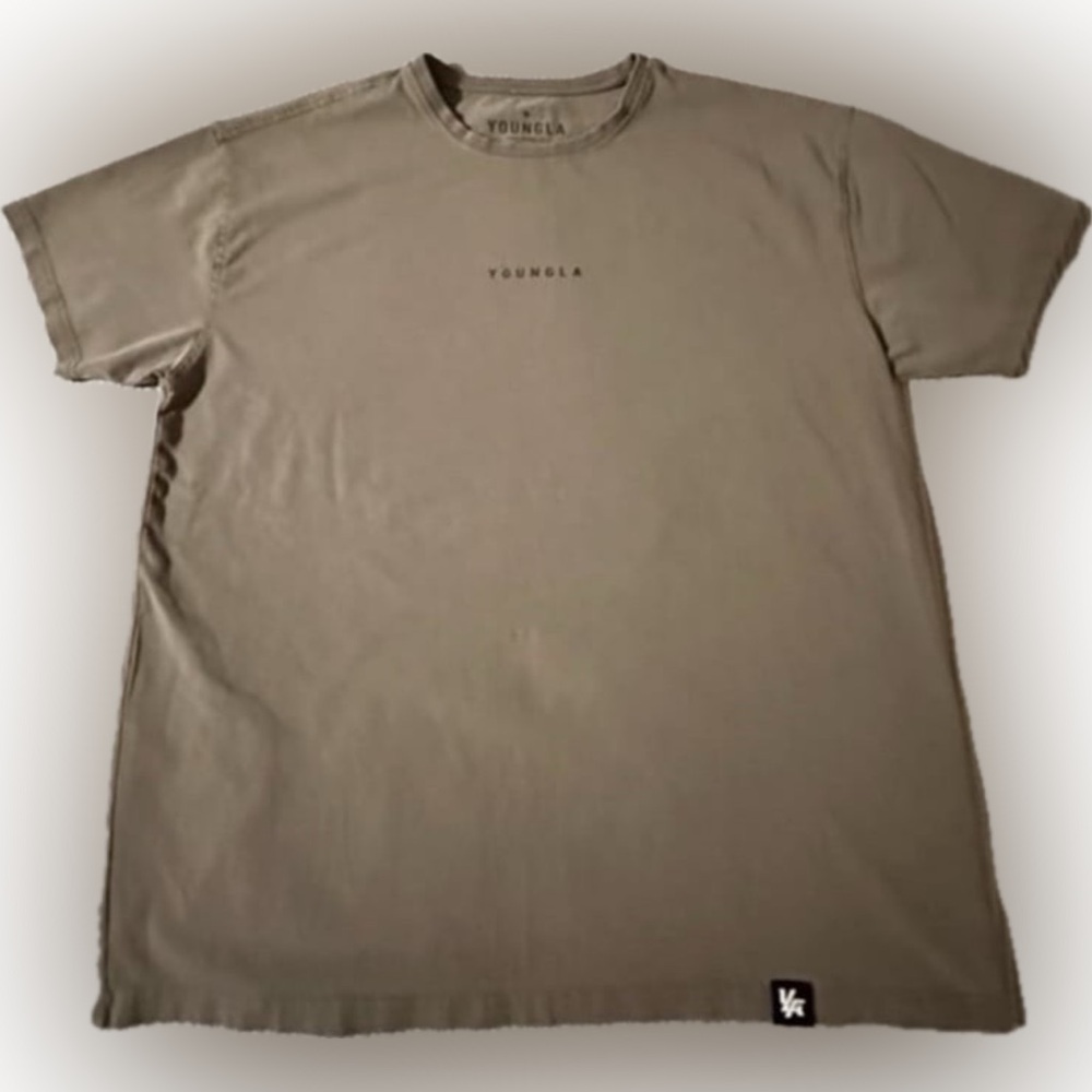 YoungLA Men's army green oversized tee pump cover size large